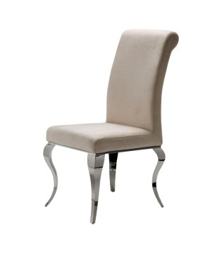 Silla BARROQUE acero beige - Schuller 792549 2