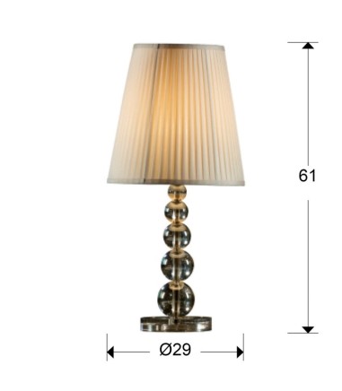 Sobremesa grande MERCURY champán - Schuller 661457N