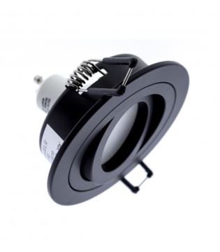 Foco empotrable GU10 Helium redondo 93mm negro 2