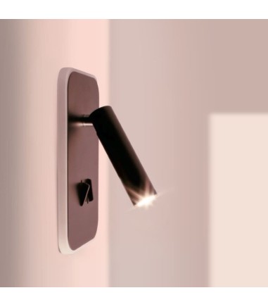 Aplique de pared LED 11W+3W Irena negro