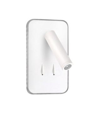 Aplique de pared LED 11W+3W Irena blanco