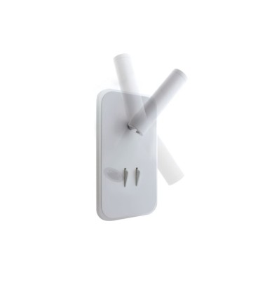 Aplique de pared LED 11W+3W Irena blanco