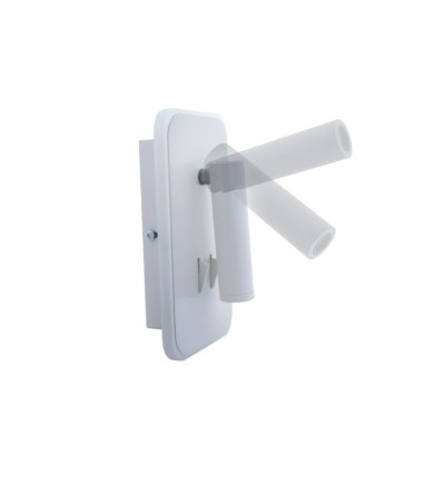 Aplique de pared LED 11W+3W Irena blanco