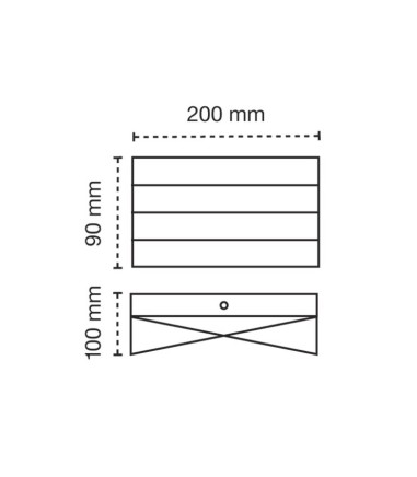 Aplique de pared LED 12W Polare blanco