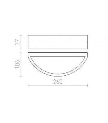 Aplique pared Lesa E27 IP54 - Rendl