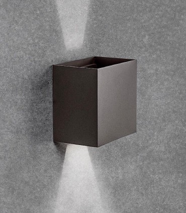 Aplique Davos XL 7435 gris oscuro IP65 - Mantra