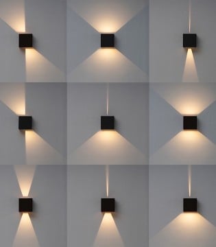 Aplique Davos XL 7438 marrón corten 20W IP65 - Mantra 2