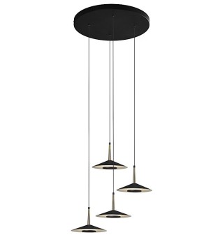 Lámpara techo LED 4L Orion  32W negro-cuero - Mantra