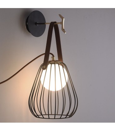 Aplique estilo Industrial Hierro negro