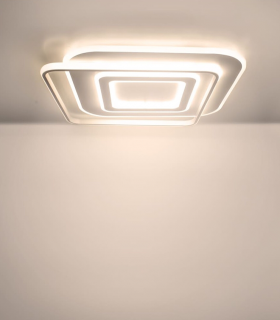 Plafón LED Lyra 100W CCT dimmable con luz cálida seleccionada