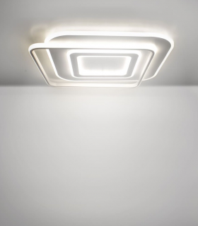 Plafón LED Lyra 100W CCT dimmable imagen con luz  neutra seleccionada. Recomendado