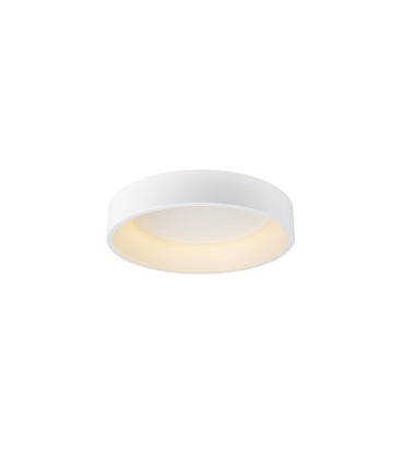 Plafón de techo circular blanco LED 24W Ø45cm 1600lm 3000K