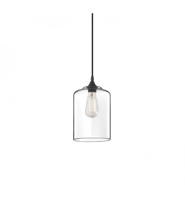 Lámpara colgante transparente Ø18cm E27
