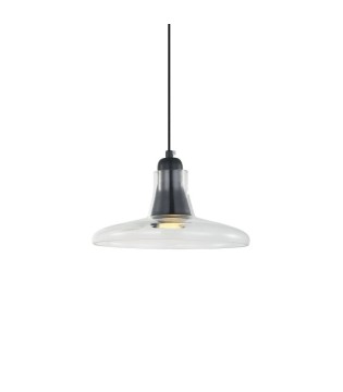 Lámpara colgante campana transparente Ø23cm GU10