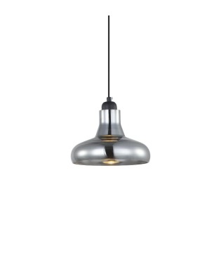 Lámpara colgante campana cristal fumé MD4090C-SE - Ineslam