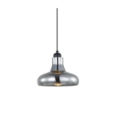 Lámpara colgante campana cristal fumé MD4090C-SE - Ineslam