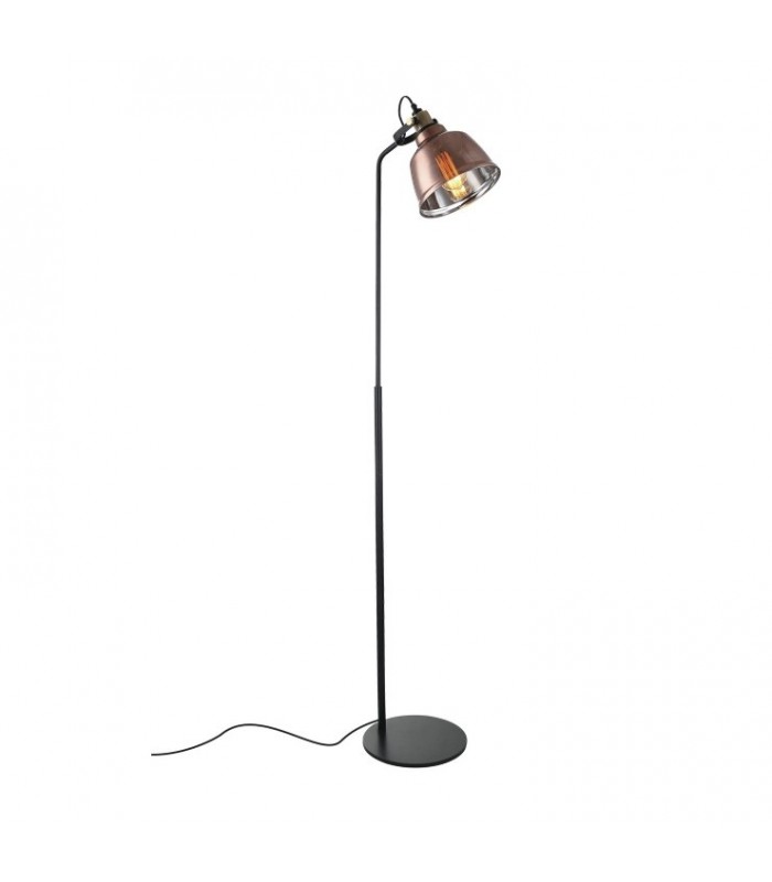 Lámpara pie cristal cobre - latón E27 ML8021M-TCP - Ineslam