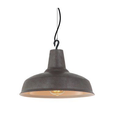 Lámpara campana metal gris MD6168A-360BK Ø36cm E27 - Ineslam