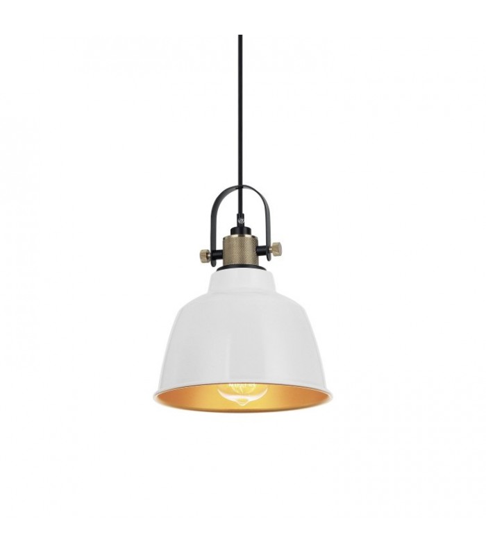 Lámpara de techo blanco-oro 20cm MD8020-WHGD - INESLAM