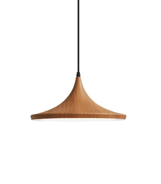 Lámpara colgante MD5186-DKWD metal madera Ø35cm E27 - Ineslam