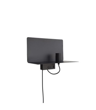 Aplique de pared MB2244-BK - Ineslam con cargador USB 2