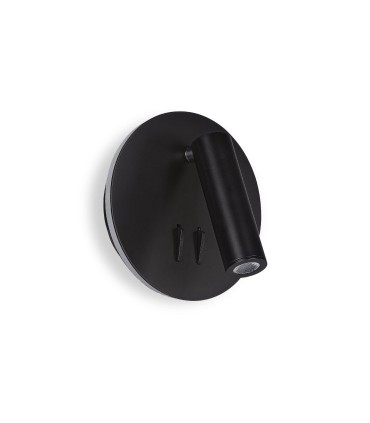 Aplique de pared LED orientable doble luz TD6 6W+3W negro o blanco