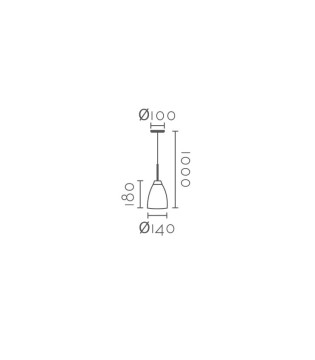Lámpara colgante nórdico MD2226-WH blanco-madera Ø16 - Ineslam 2