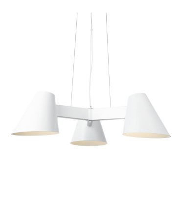 Lámpara techo blanca 3L BC3 E27