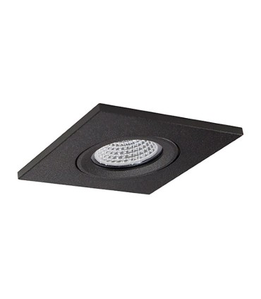 Aro Empotrable CUADRADO NEGRO GU10 98mm NC1860SQ - YLD