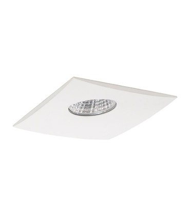 Aro Empotrable fijo cuadrado blanco 98mm GU10 NC1765SQ - YLD