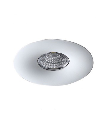 Aro Empotrable Fijo circular 98mm Blanco