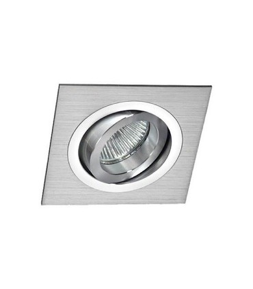 Aro Foco Empotrable Cuadrado Aluminio BASIC Orientable C0002 Mantra
