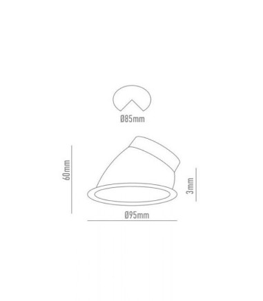 Foco GU10 NC913L 95mm - YLD