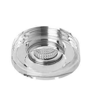 Aro Empotrable Cristal  Mate redondo GU10 Ø10cm 2