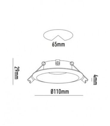 Foco empotrable GU10 NC2160R - YLD - Ø110