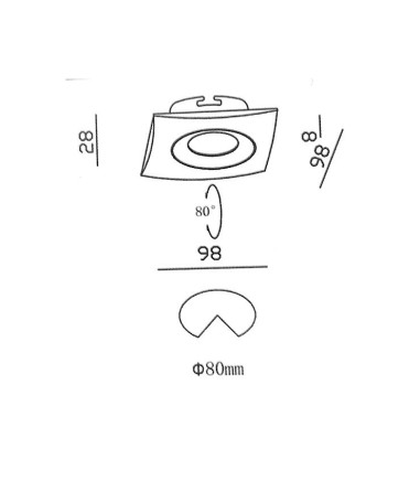Empotrable GU10 NC1781SQ - YLD -...