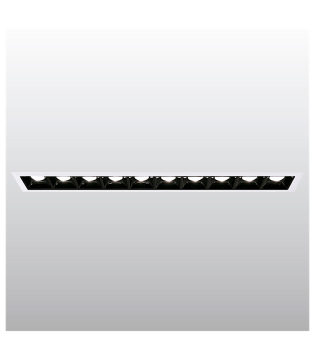 Foco led empotrable rectangular Cubic10 mini 280mm 2