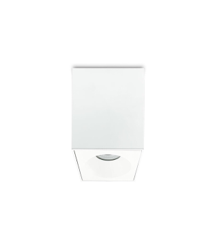 Foco superficie cuadrado fijo blanco IP65 90mm 1022C02 - Ineslam