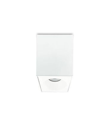 Foco superficie cuadrado fijo blanco IP65 90mm 1022C02 - Ineslam