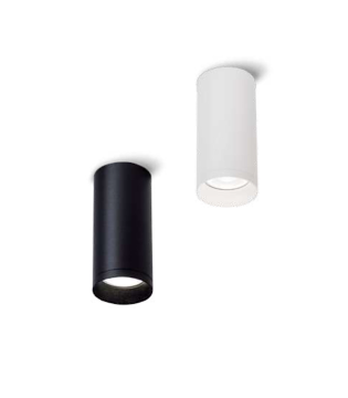 Foco superficie redondo fijo blanco o negro Ø60mm GU10 MX8104