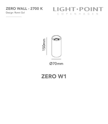 ZERO W1 ROSE GOLD Ø70 - LIGHT POINT