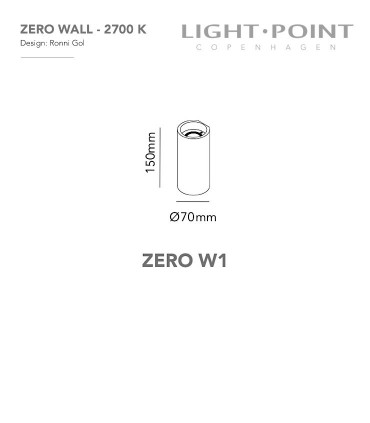 ZERO W1 ROSE GOLD Ø70 - LIGHT POINT