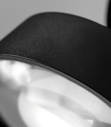 Detalle foco VANTAGE 1+  negro Ø130mm - LIGHT POINT
