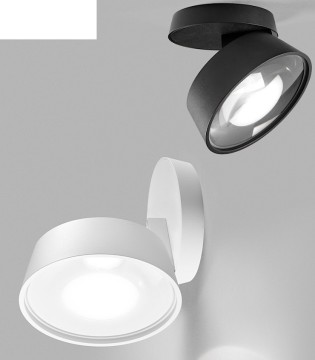 Foco orientable VANTAGE 1+ blanco, negro Ø130mm - LIGHT POINT