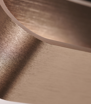 Aplique de pared Aura W oro rosa -...