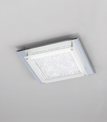 Plafón Crystal Led Cuadrado pequeño 12W 4580