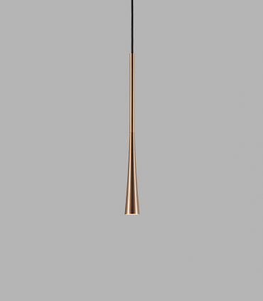 Lámpara Colgante Drop S1 oro rosa 60cm - LIGHT POINT