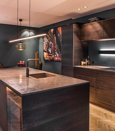 Detalle Colgante Slim S1 negro 120cm - LIGHT POINT