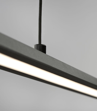 Detalle Colgante Slim S2 negro 150cm - LIGHT POINT