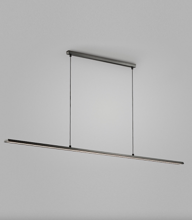 Lámpara Colgante Slim S1800 negro 180cm - LIGHT POINT